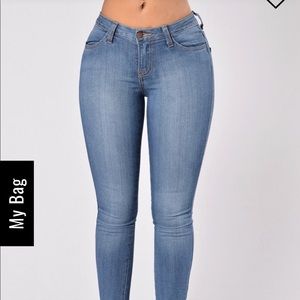Fashion nova mid waist jeans